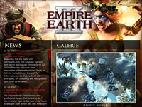 Internetseite Empire Earth III Quelle: Screenshot