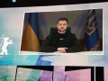Live-Schaltung des ukrainische Präsidenten Wolodymyr Selenskyj