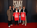 Carl Klaus, Andrej Ilic, Josip Juranovic, András Schäfer, Aljoscha Kemlein - Fußballspieler 1. FC Union Berlin -  Berliner Premiere Peaky Blinders – The Immortal Man