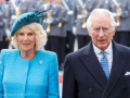 Königin Gemahlin Camilla und König Charles III.  am Brandenburger Tor
