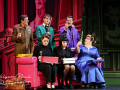 Jörg Seyer als Oberst von Gatow, Matthias Britschgi als Mr. Green, Max von Pufendorf als Professor Bloom davor sitzend Lilian Siebert zur Premiere Sophie Berner als Madame Roth, Katharina Blaschke als Frau Weiß, Mackie Heilmann als Mrs. Peacock -  Fotoprobe Cluedo – Das Mörderspiel