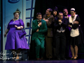 Mackie Heilmann als Mrs. Peacock, Matthias Britschgi als Mr. Green, Jörg Seyer als Oberst von Gatow, Katharina Blaschke als Frau Weiß, Boris Aljinovic als Wadsworth, Max von Pufendorf als Professor Bloom, Johanna Asch als Yvette -  Fotoprobe Cluedo – Das Mörderspiel