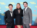 Andrew Feldman (“Percy”) und Jennifer Lawrence (“Maddie”, Produzentin) sowie Gene Stupnitsky (Regisseur, Co-Drehbuchautor)