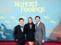 Andrew Feldman (“Percy”) und Jennifer Lawrence (“Maddie”, Produzentin) sowie Gene Stupnitsky (Regisseur, Co-Drehbuchautor)