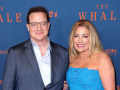 Brendan Fraser - Oscar Gewinner als bester Hauptdarsteller für THE WHALE mit seiner Frau Jeanne Moore
