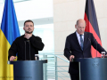 Wolodymyr Selensky, Präsident der Ukraine und Bundeskanzler Olaf Scholz beim Pressegespräch -  Besuch des Präsidenten der Ukraine, Wolodymyr Selensky in der Bundesrepublik Deutschland