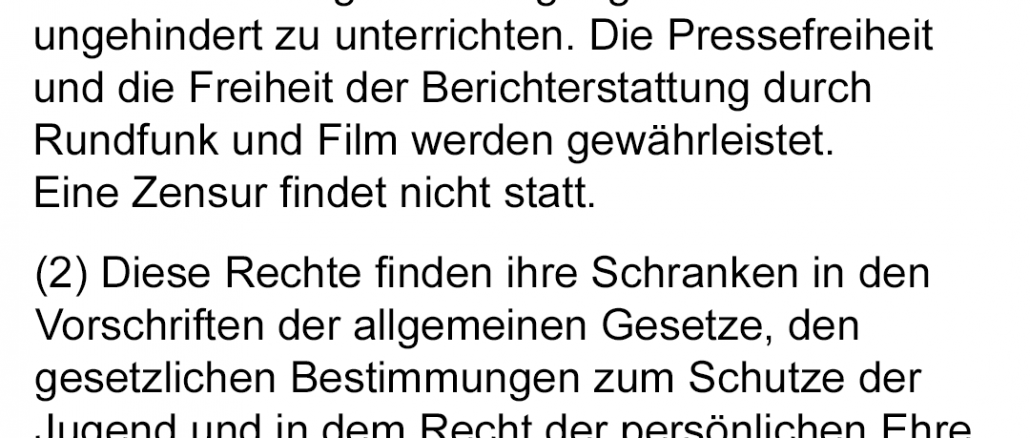 Grundgesetz Artikel 5