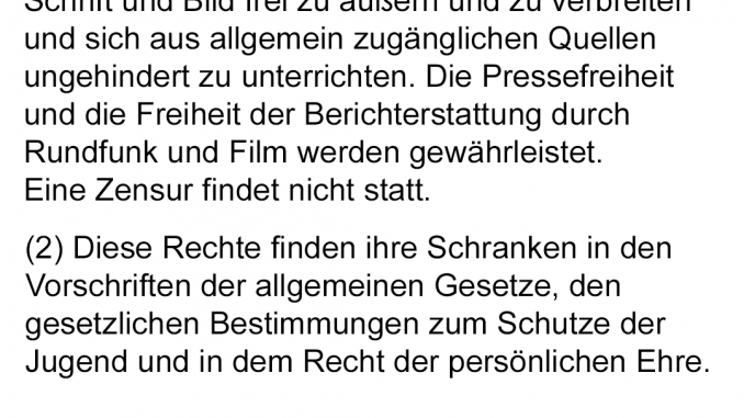 Grundgesetz Artikel 5