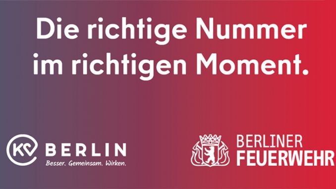 Logo Quelle. Berliner Feuerwehr und Kassenärztliche Vereinigung Berlin